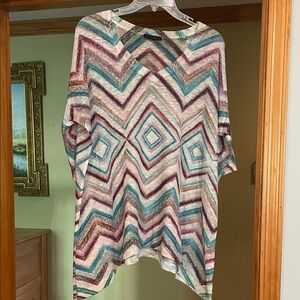 Nally & Millie Multicolor Chevron Tunic